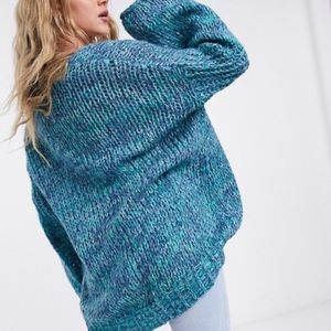 NWT Free People - Hometown Arctic Combo Cardigan M